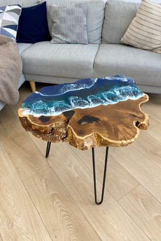 Live Edge Epoxy Resin Coffee Table