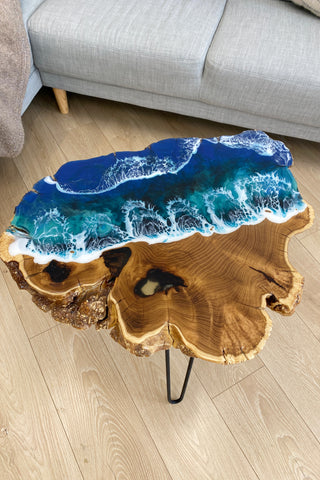 Live Edge Epoxy Resin Coffee Table