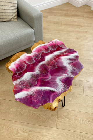 Kunst-Couchtisch aus Epoxidharz