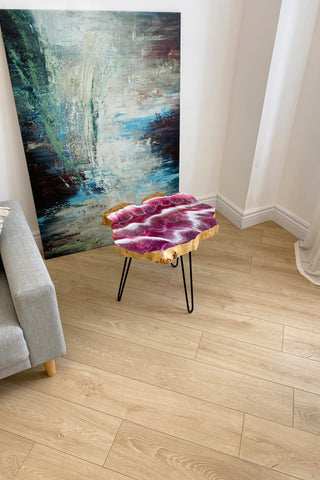 Kunst-Couchtisch aus Epoxidharz