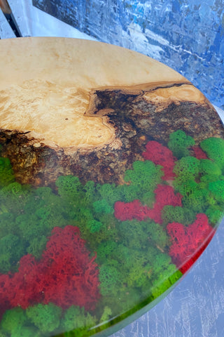 Moss Epoxy Coffee Table