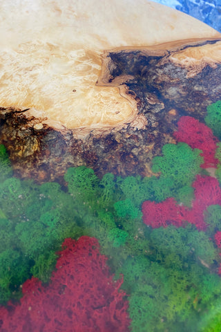 Moss Epoxy Coffee Table