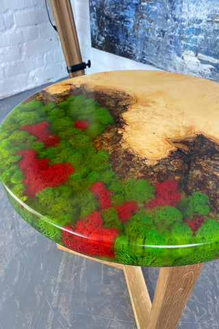 Moss Epoxy Coffee Table
