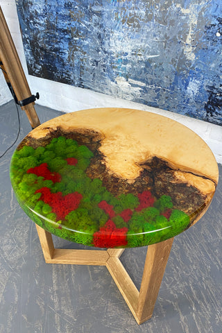 Moss Epoxy Coffee Table