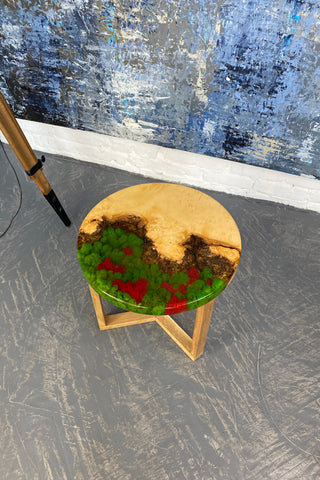 Moss Epoxy Coffee Table