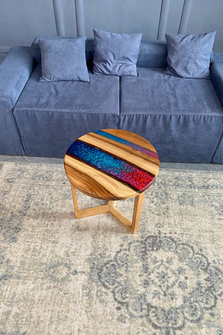 Colored Epoxy Table