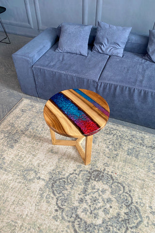 Colored Epoxy Table