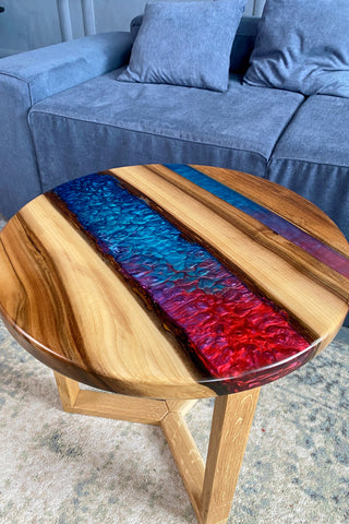 Colored Epoxy Table