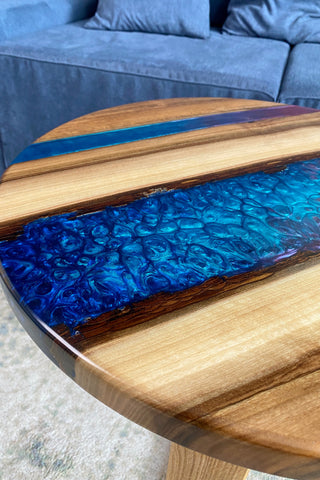 Colored Epoxy Table
