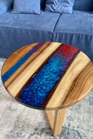 Colored Epoxy Table