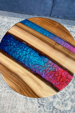 Colored Epoxy Table