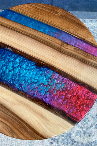 Colored Epoxy Table