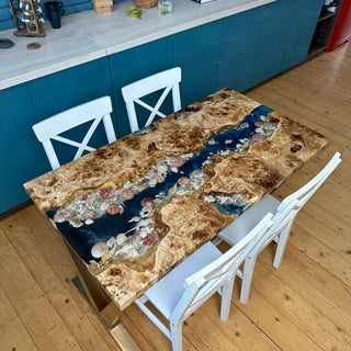 Epoxidharz Tisch Mit Muscheln