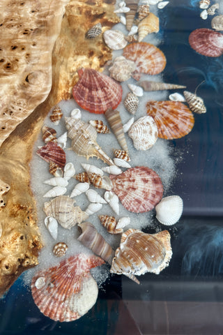 Seashell Epoxy Dining Table