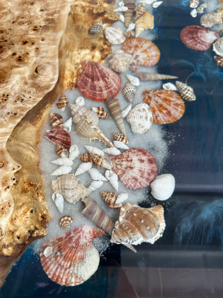 Seashell Epoxy Dining Table