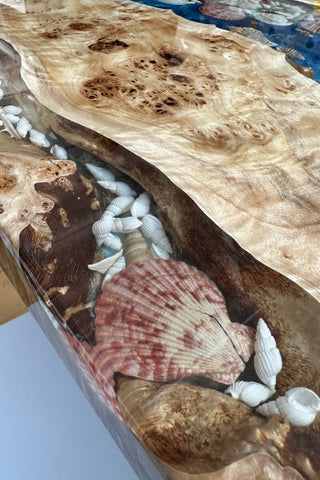 Seashell Epoxy Dining Table