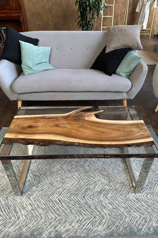 Walnut Slab Epoxy Coffee Table