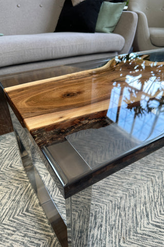 Walnut Slab Epoxy Coffee Table