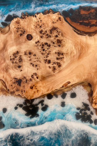 Rectangular Epoxy Resin Coffee Table
