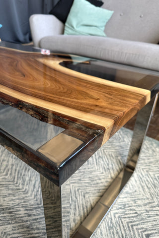 Walnut Slab Epoxy Coffee Table