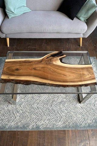 Walnut Slab Epoxy Coffee Table