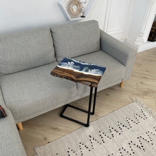 Living Edge Epoxy-Beistelltisch