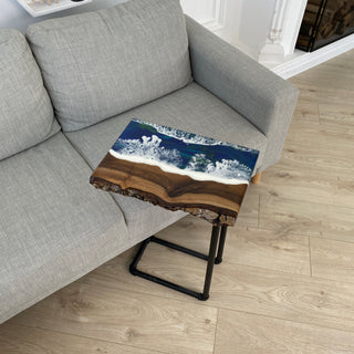 Living Edge Epoxy-Beistelltisch