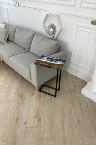 Living Edge Epoxy Side Table