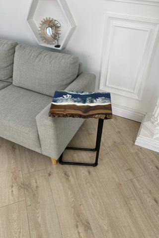 Living Edge Epoxy Side Table