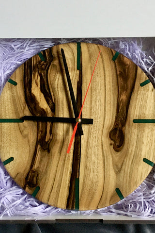 Wood Epoxy Resin Clock