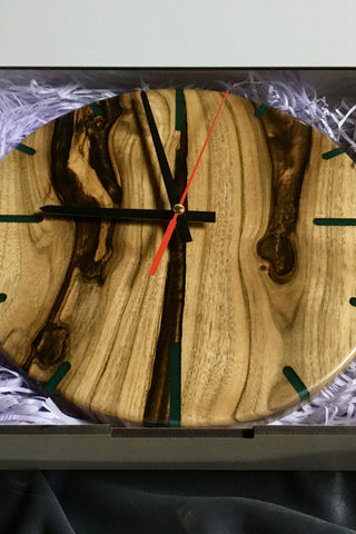 Wood Epoxy Resin Clock