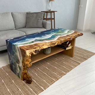 Ocean Wave Epoxid-Couchtisch