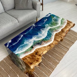 Ocean Wave Epoxid-Couchtisch