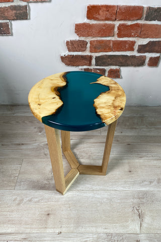Small Round Epoxy Table