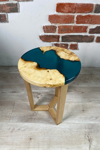 Small Round Epoxy Table