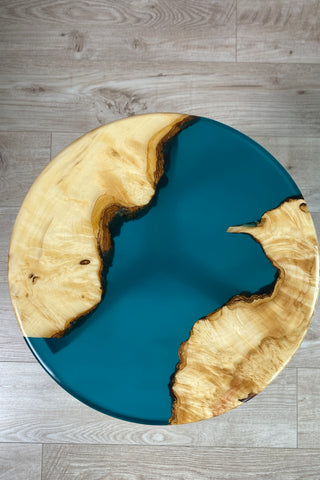 Small Round Epoxy Table
