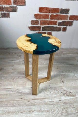 Small Round Epoxy Table