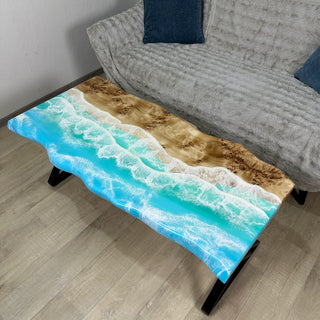 Ocean Epoxy Couchtisch