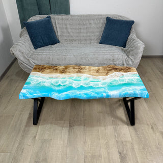 Ocean Epoxy Couchtisch