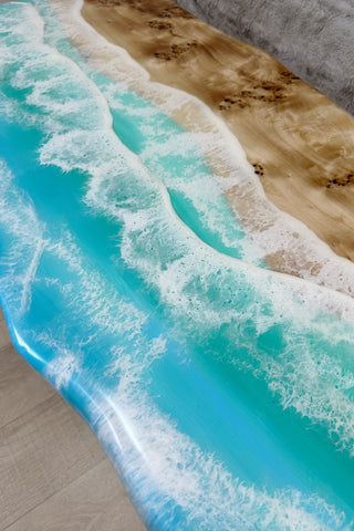 Live Edge Ocean Epoxy Table