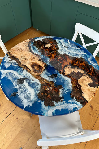 Round Resin Dining Table