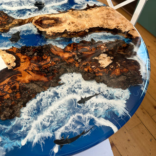 Runder Esstisch aus Kunstharz
