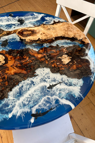 Round Resin Dining Table