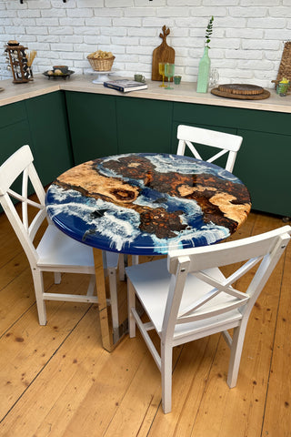 Round Resin Dining Table