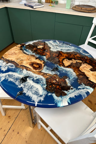 Round Resin Dining Table