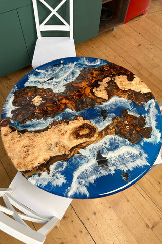 Round Resin Dining Table