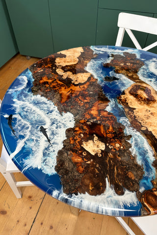Round Resin Dining Table