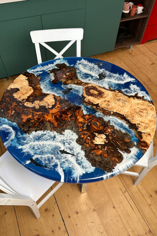 Round Resin Dining Table