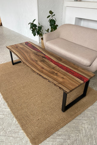 Walnut Resin Coffee Table