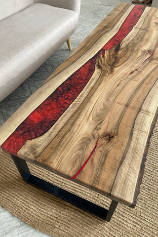 Walnut Resin Coffee Table